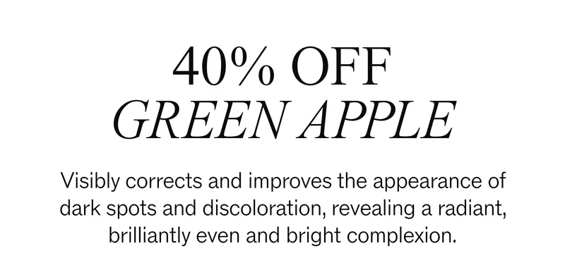 40% off green apple