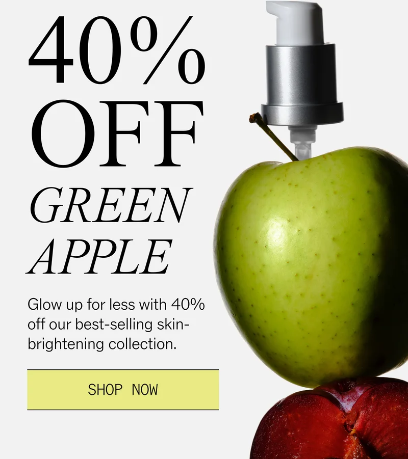 40% off green apple