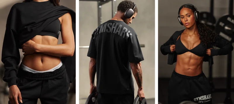 Your fave color’s on sale Yep, there's up to 50% off black staples rn in the Gymshark Sale.