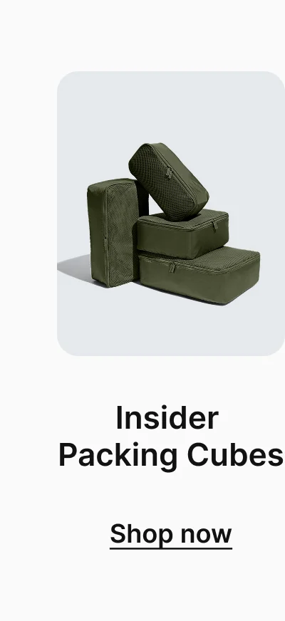 Insider Packing Cubes | Shop now