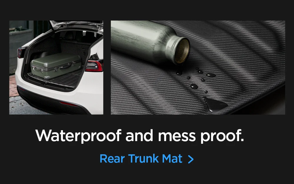 Waterproof and mess proof. Shop Tesla Rear Trunk Mat.