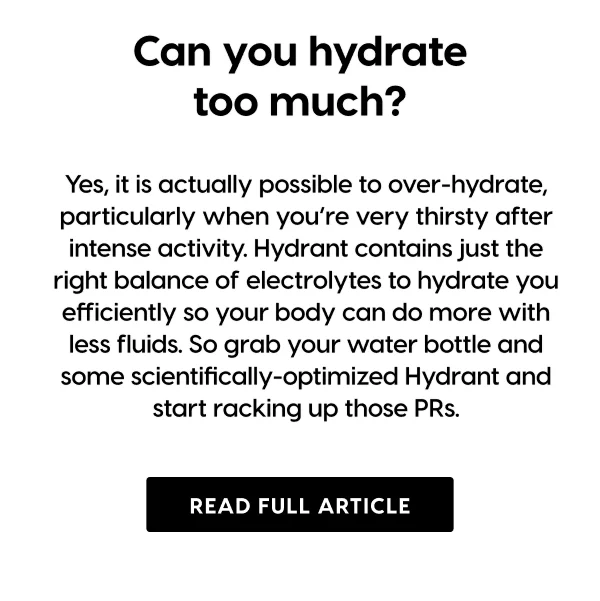 Too much hydration