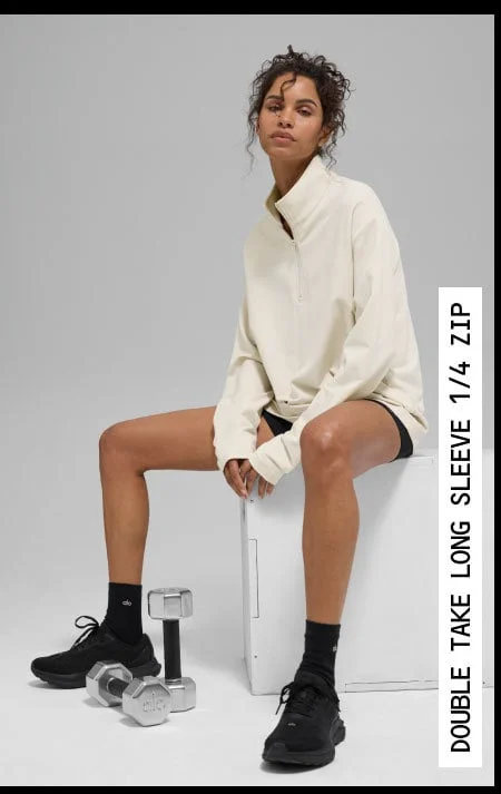 DOUBLE TAKE LONG SLEEVE 1/4 ZIP