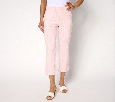 Belle by Kim Gravel Petite Harbor Island Stretch Pinstripe Pant