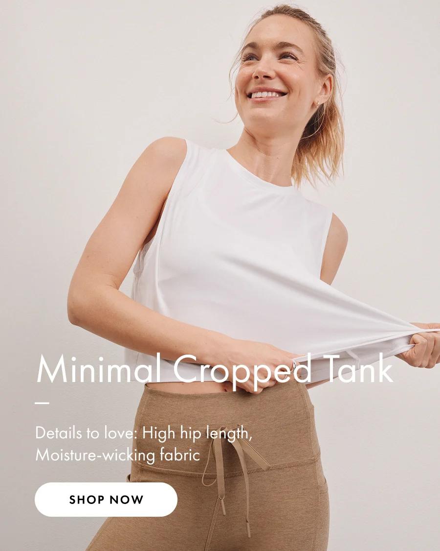 Featherweight Minimal Cropped Tank in Cloud White