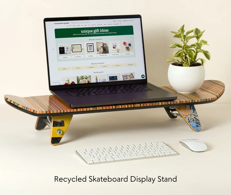 Recycled Skateboard Display Stand