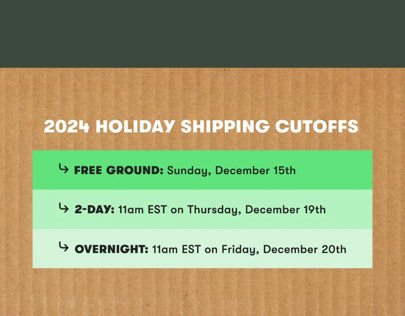 Shop now for the holidays before it's too late!