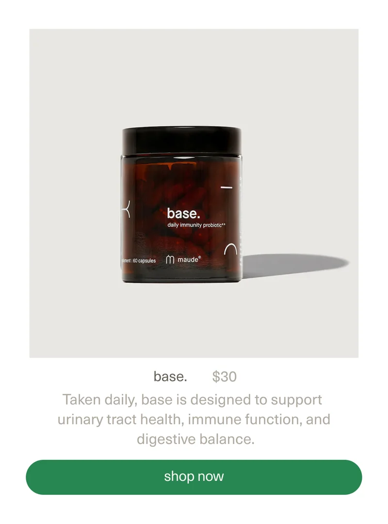 base. | $30 | Taken daily, base is designed to support urinary tract health, immune function, and digestive balance. | [ shop now ]