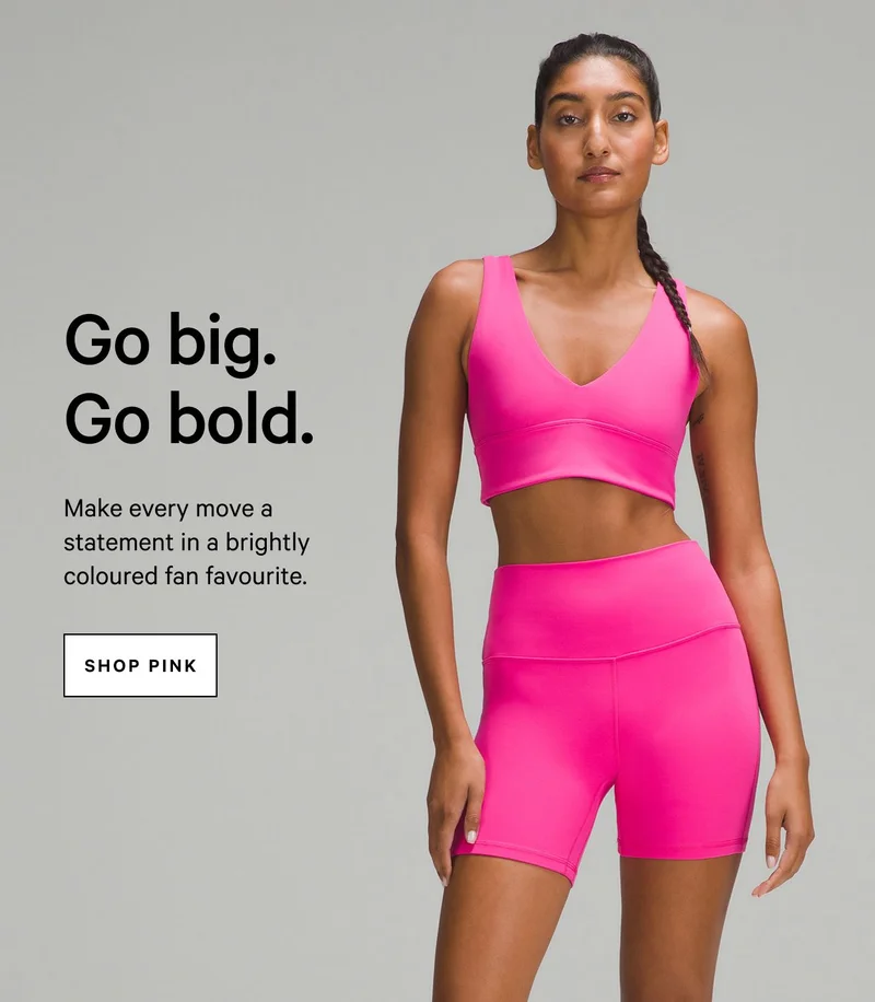 Go big. Go bold. SHOP PINK