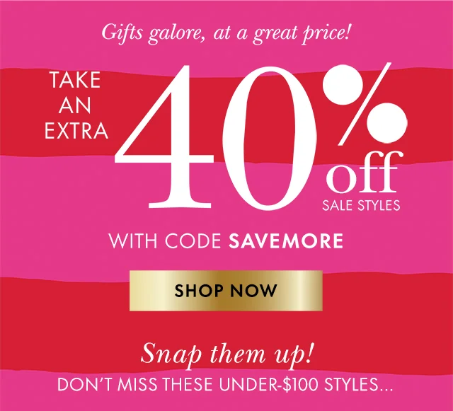 Take An Extra 40% Off Sale Styles With Code discount code