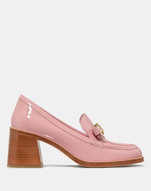 Deco Bow Heeled Loafer