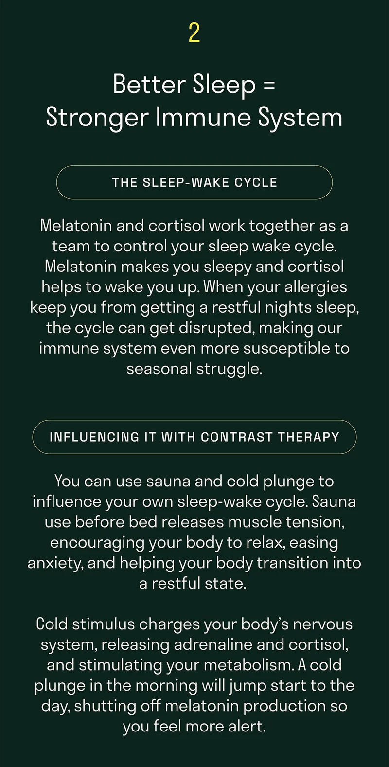 Better Sleep = Stronger Immune System.