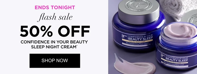 Ends Tonight Flash Sale 50% OFF