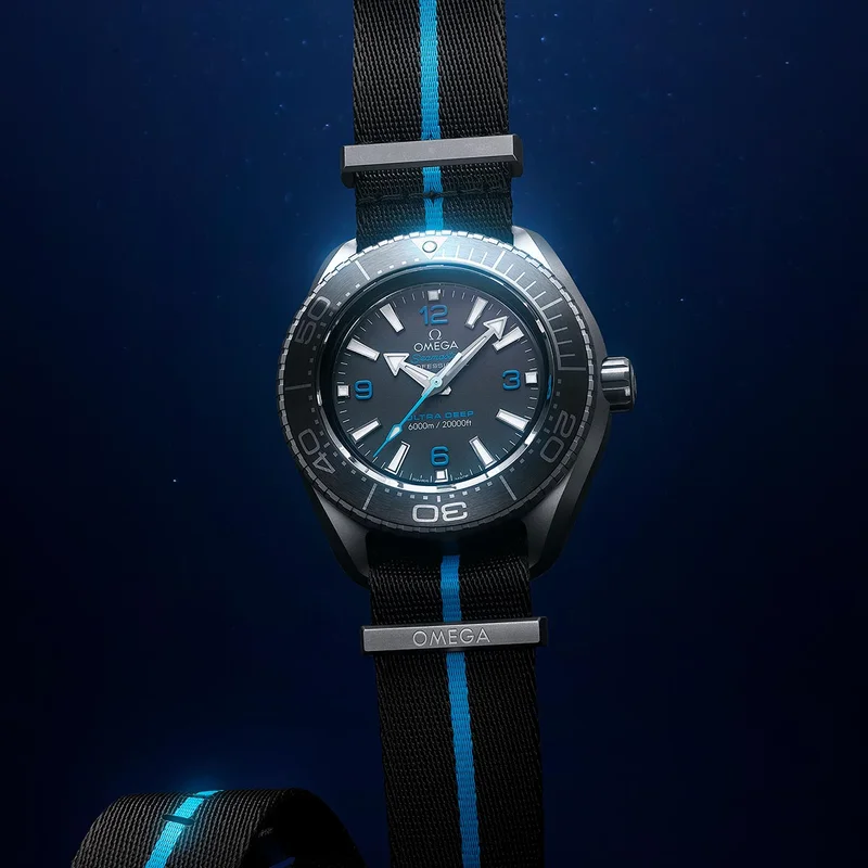 OMEGA AQUA Cufflinks in stainless steel from the James Bond collection