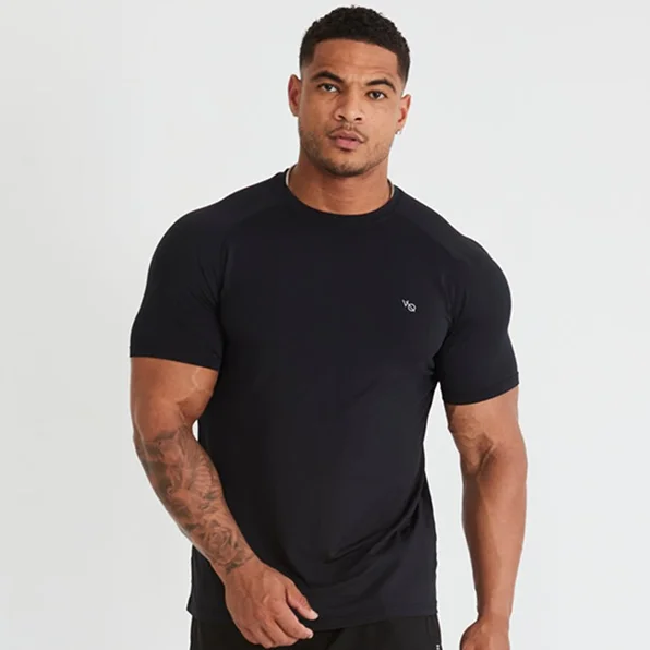 Vanquish Essential Black Performance Short Sleeve T Shirt