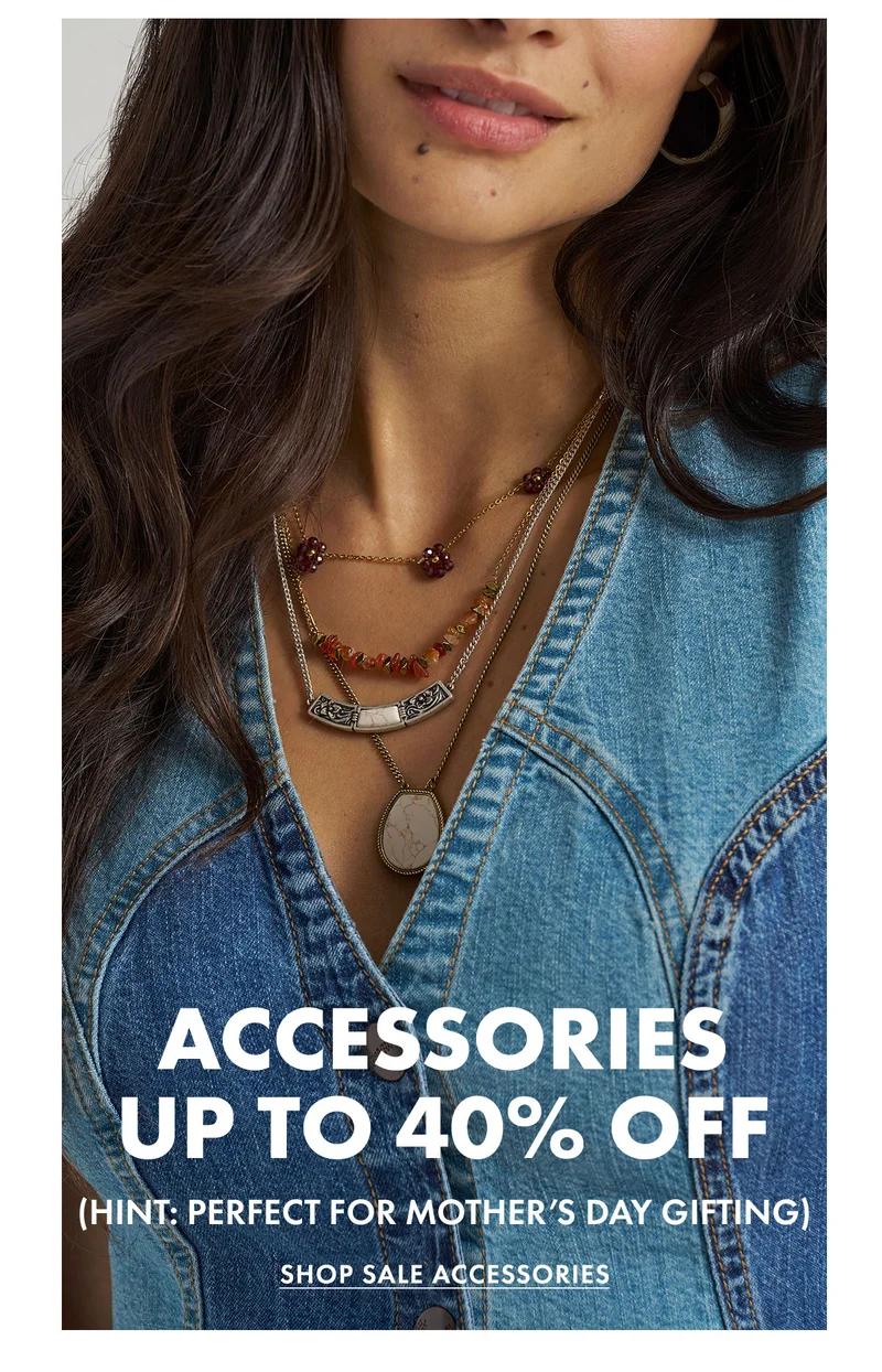 Accessories up to 40% off Shop sale accessories