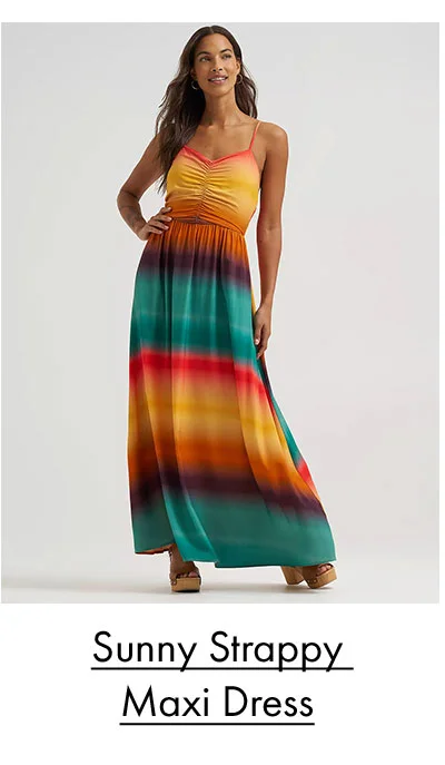 Sunny strappy maxi dress