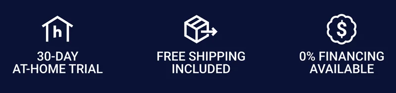 30-day at-home trial. Free shipping included. 0% financing available.