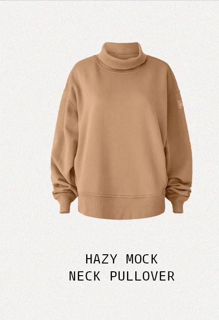 Hazy Mock Neck Pullover