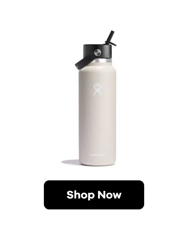 40 oz Wide Mouth with Flex Straw Cap - Oat