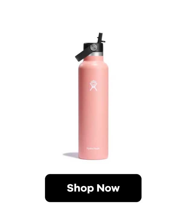 24 oz Standard Mouth with Flex Straw Cap - Grapefruit
