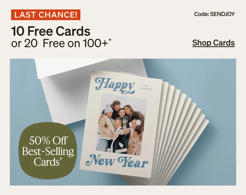 10 Free Cards or 20 Free on 100+