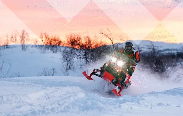 MY27 Lynx sleds in action