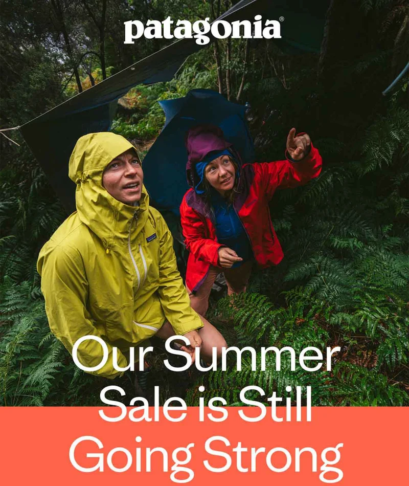 Patagonia.  Our Summer Sale Is Still Going Strong
