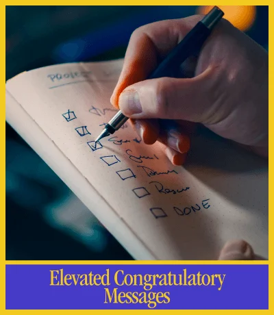 Elevated Congratulatory Messages