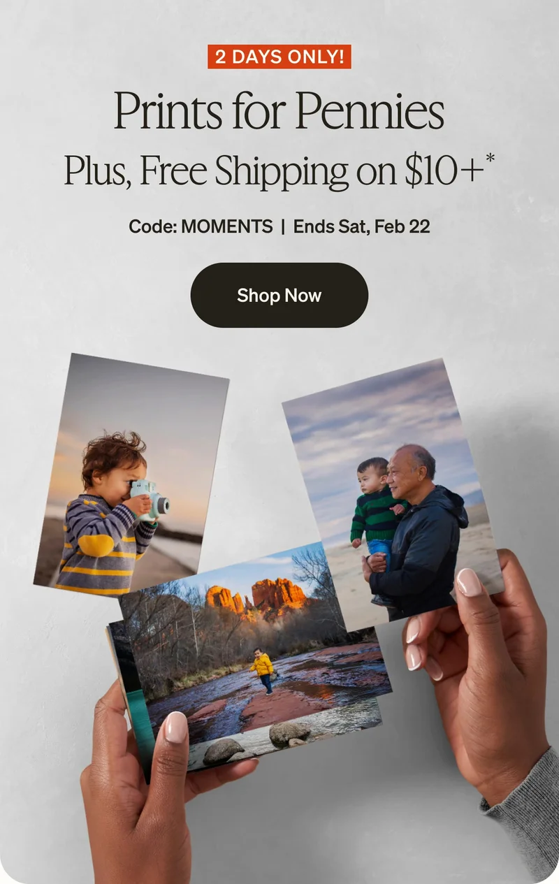 Prints for Pennies, Unlimited Free Photo Book Pages + Up to 40% Off Almost Everything