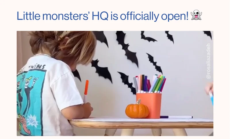 Little monsters’ HQ is officially open! 👻