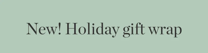 New! Holiday Gift Wrap