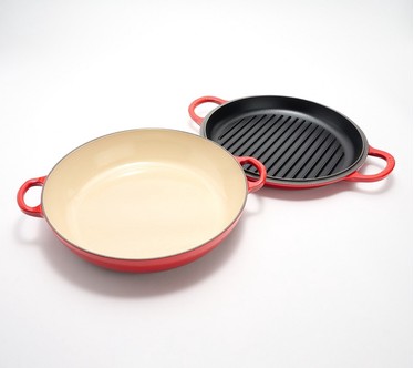 Le Creuset Multi-Function 3.5-qt CastIron Braiser w/ Grill Pan Lid