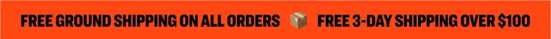 Free Ground Shipping On All Orders | Free 3-Day Shipping Over $100