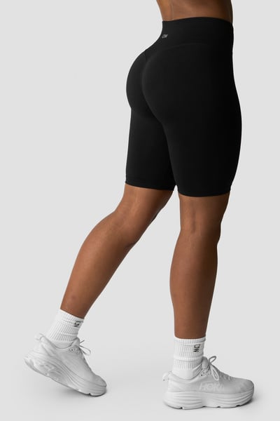Image of Define Seamless V-shape Biker Shorts Black