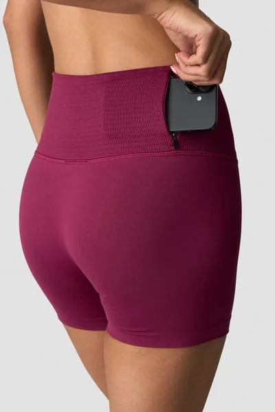 Image of Define Seamless Pocket Shorts Wmn Magenta Rose