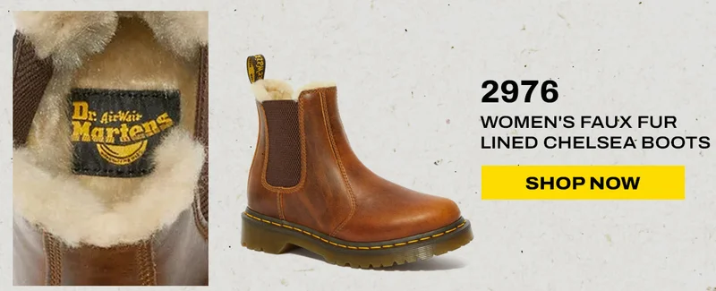 2976 Women's Faux Fur Lined Chelsea Boots