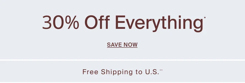 Save 30% Sitewide