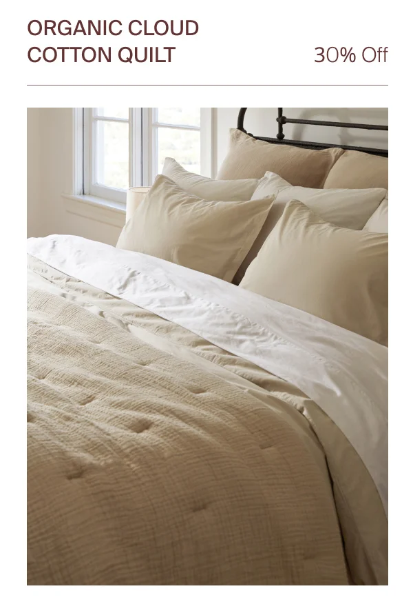 Save on Organic Cloud Cotton Quilt