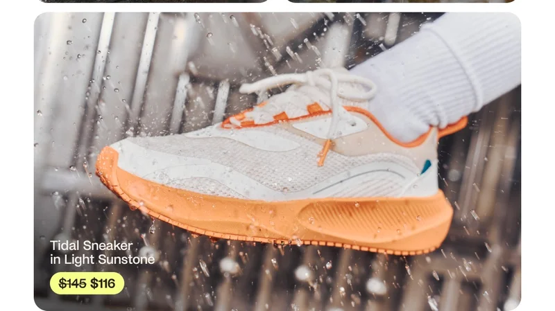 Tidal Sneaker in Light Sunstone