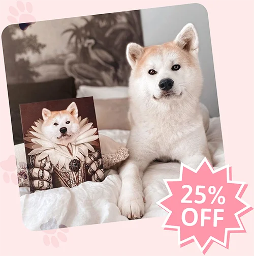 The Queen pet portrait