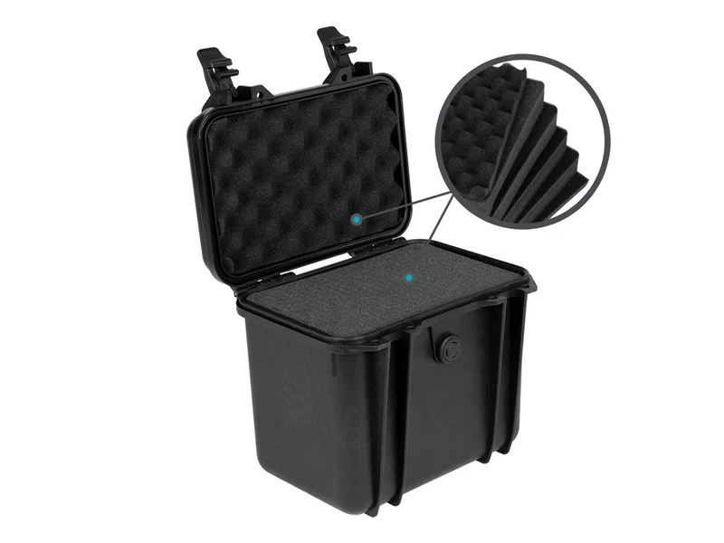 Pure Outdoor Weatherproof Hard Case with Customizable Foam, 11' x 8" x 10"