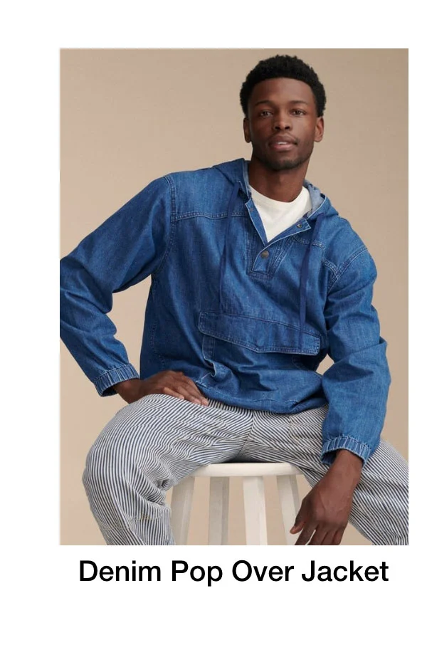 Denim Pop Over Jacket