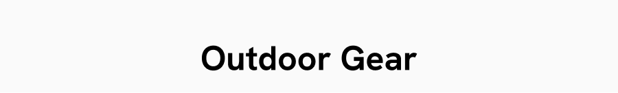 Outdoor Gear