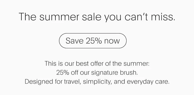 Summer sale 25% off