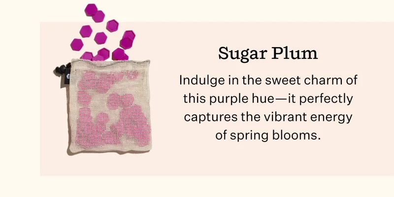 Sugar Plum Indulge in the sweet charm of this purple hue—it perfectly captures the vibrant energy of spring blooms.