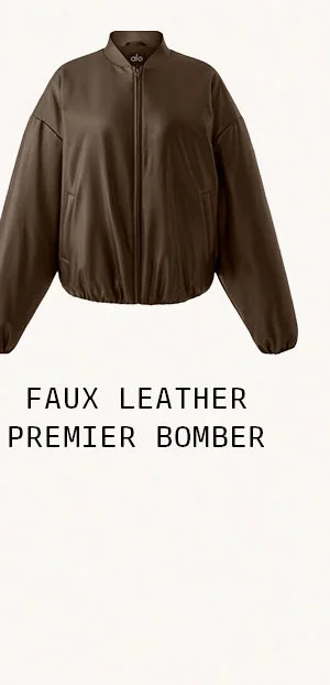 Faux Leather Premier Bomber