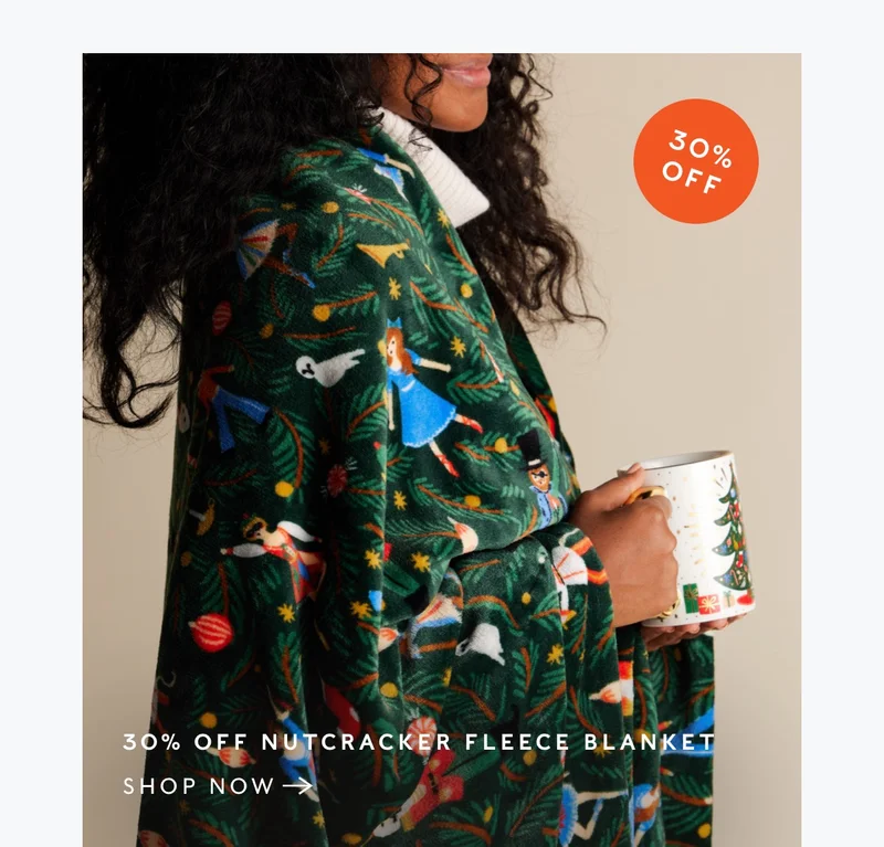 Shop Nutcracker Fleece Blanket