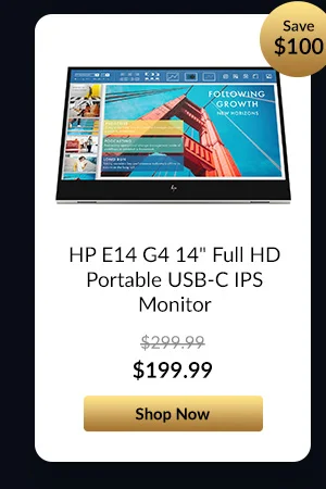 HP E14 G4 14inches Full HD Portable USB-C IPS Monitor