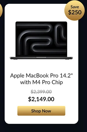 Apple MacBook Pro 14.2inches with M4 Pro Chip